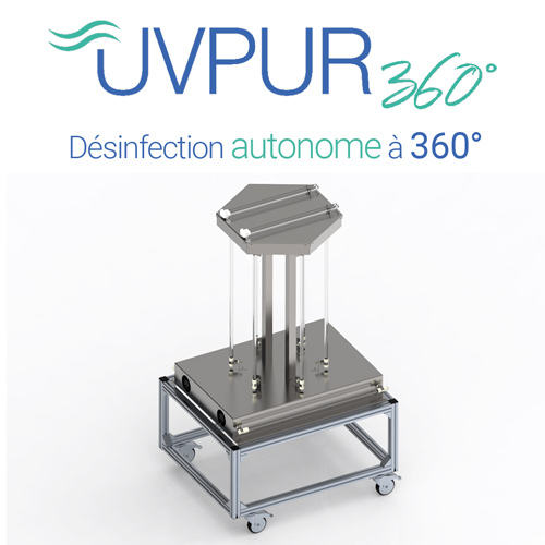 Désinfection des surfaces par UV