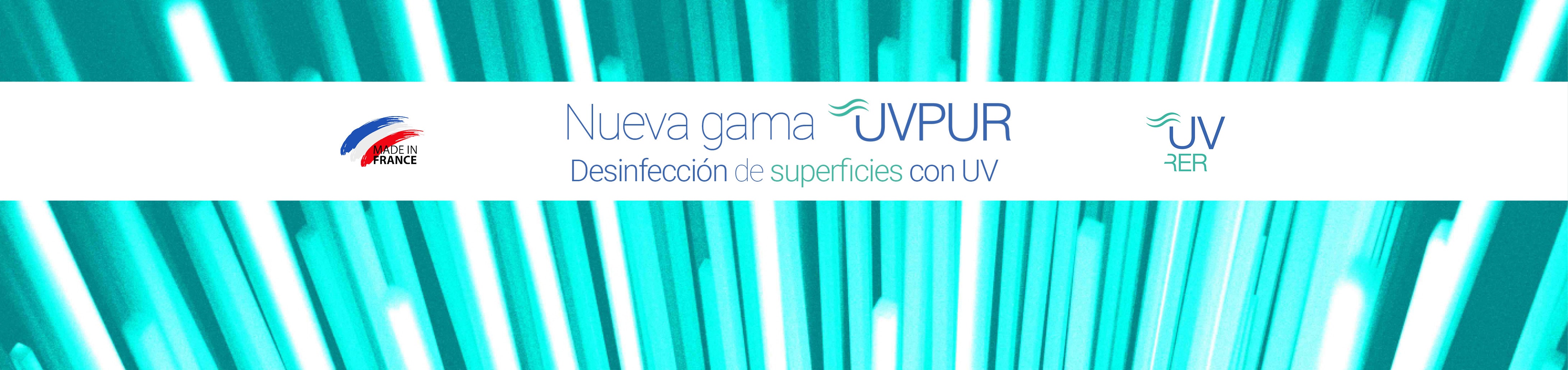 Desinfección de superficies con UV