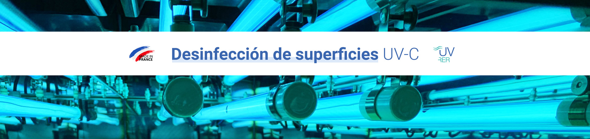 Desinfección de superficies UV